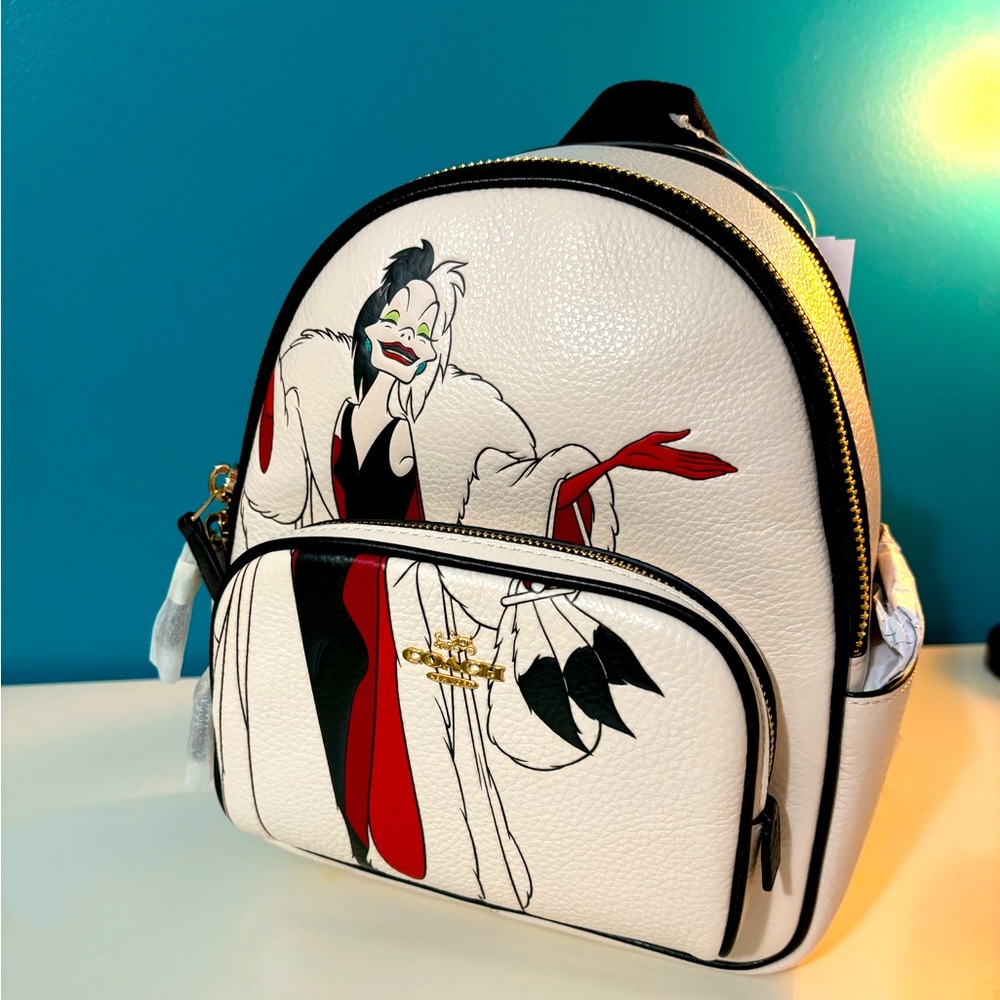 ***SOLD***Cruella Deville Disney Coach mini backpack